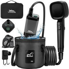 Yimserk 7800mAh outdoor shower pump for long camping showers