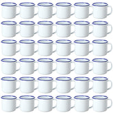 Yinder mini enamel camping mug with handle for easy outdoor sipping.
