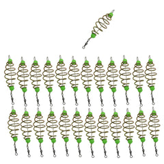 Yinprwi 25Pcs Spring Bait Cage Olive Shape