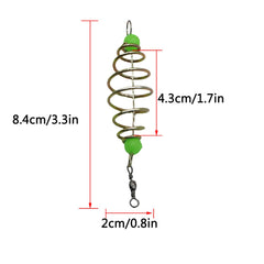 Carp Bait Cage with Pendant Bead – Olive Shape