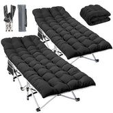 YITAHOME camping cot with one-piece mattress for outdoor comfort.