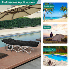 YITAHOME camping cot oxford fabric demonstrates durable, water-resistant surface