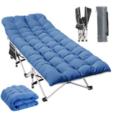YITAHOME camping cot with mattress ready for quick setup and comfort.