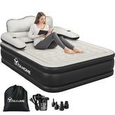 YITAHOME queen air mattress with headboard for added sleep support