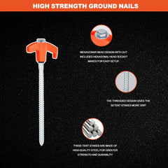 YIYAO rust-resistant galvanized stakes withstand rain and moisture