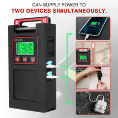 YL-HLOT display LCD showing real-time power and mode status for quick checks