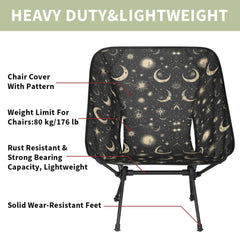 YLYNIU portable camping chair ergonomic design uses breathable polyester for comfort