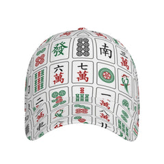 YNHXYFT Mahjong pattern cap with flag design, great for travel.