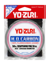 Yo-Zuri 30-Yard HD Fluorocarbon Leader Line Pink 50-Pound