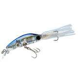 Yo-Zuri 3D Squirt Pearl Blue front view shows lifelike swimming action for casting and trolling.