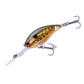 Yo-Zuri 3DB Deep Crank front view highlighting prism finish for deep-water bass appeal