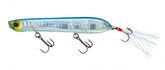 Yo-Zuri 3DB Pencil Popper 110mm front view with prism finish attracting wary fish at distance.