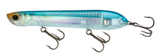 Yo-Zuri 3DB Pencil Popper Real Blueback Herring attracts bites with surface walk-the-dog action