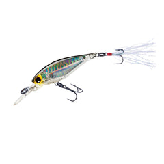 Yo-Zuri 3DB Shad lure front view shows prism flash and lifelike shad profile for long casts.