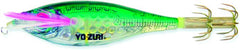 Yo-Zuri A333-24 Ultra Lens Aurora squid jig in green, ideal for stealthy squid fishing.