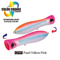 Yo-Zuri Bull Pop Floating Lure side profile, tough through-wire construction handles big bites.