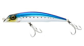 Yo-Zuri Mag Darter Sardine lure, front view, highlighting magnetic weight transfer for longer casts.