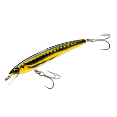 Yo-Zuri Pins Minnow Floating Diver Gold Flame 50mm — vivid shallow-water lure profile.