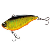 Yo-Zuri Rattl'N Vibe Gold-Black lure front view boosts casting distance.