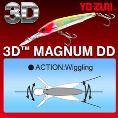 Yo-Zuri R1165-CPPO 3D Magnum Deep Diver treble hooks ready for strong strikes