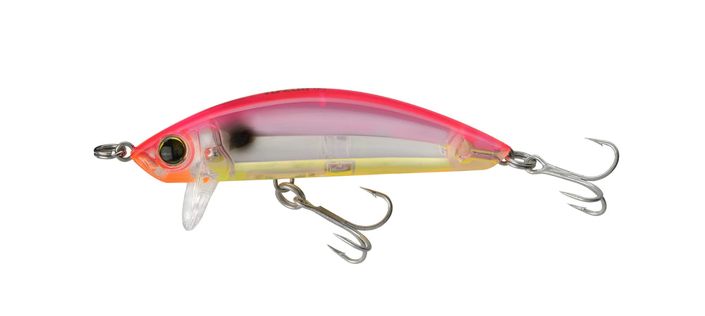 Yo-Zuri R1215-PSCL 3D Inshore Minnow in pink-silver-chartreuse for shallow-water strikes