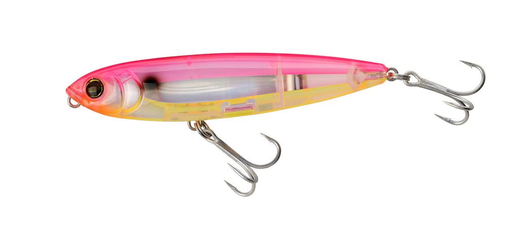 Yo-Zuri R1350-PSCL TopKnock Pencil lure in pink-silver-chartreuse for inshore topwater fishing.