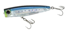 Yo-Zuri R1412-GHIW 3D Inshore Popper in sardine pattern delivering lifelike topwater action.