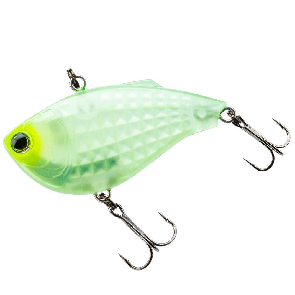 Yo-Zuri R1439-LS 3Dr-X Vibe 60mm front glow enhances nighttime visibility to attract fish.