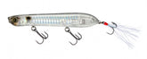 Yo-Zuri R1444-PGSH 3DB Pencil Popper front-angled — vivid prism shine attracts surface strikes