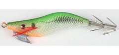 Yo-Zuri Auri-Q RS luminous green squid jig; glow-in-the-dark lure for squid fishing