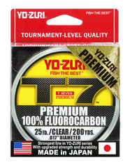Yo-Zuri T7 premium fluorocarbon, 25lb clear, ideal for stealth bass fishing