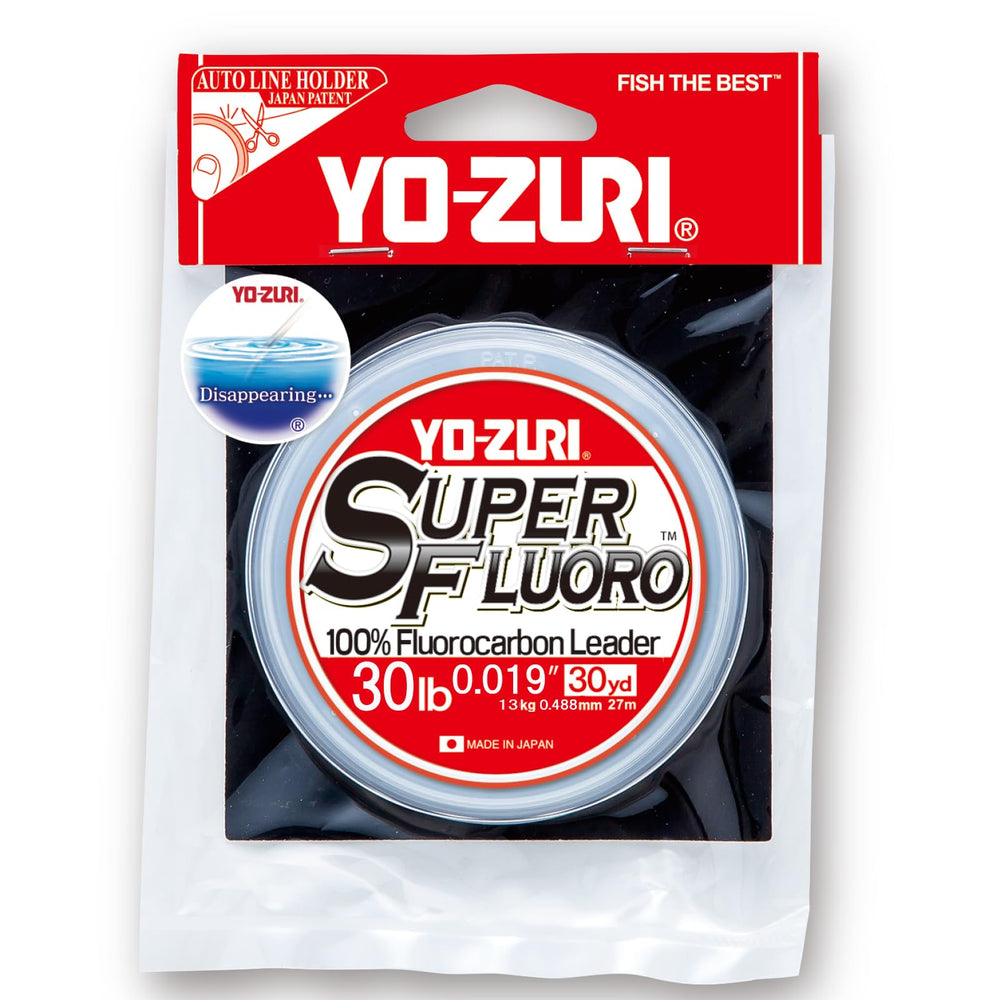 Yo-Zuri SuperFluoro 30Lb 30Yd Natural Clear fluorocarbon leader close-up