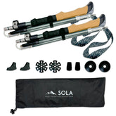 Yocaher SOLA trekking poles collapsible design for easy packing and transport