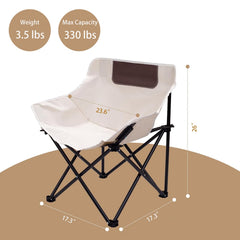 YODIHOT padded-seat folding chair delivers ergonomic comfort.