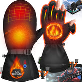 YOHHOS heated gloves battery display shows remaining power for planning warmth