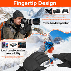 YOHHOS heated gloves dual magnetic caps enable quick finger exposure for camera use