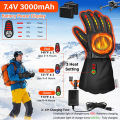 YOHHOS heated gloves fingers exposed option supports precise device operation outdoors