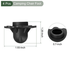 YOKIVE chair feet anti-slip on soft ground keeps your seat steady on grass.