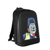 YOLOLAND LED screen backpack shows customizable display for personal messages on the go