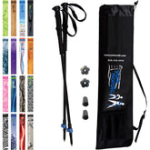 York Nordic hiking poles 2-pack folded for compact travel and storage.