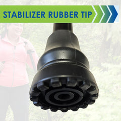 York Nordic Motivator Big & Tall fit replacement feet enhance stability on uneven terrain.