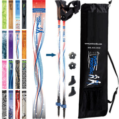 York Nordic walking poles with glove grips for ergonomic comfort on long hikes
