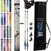 York Nordic official nordic walking poles extended pose demonstrate stability for tall users.