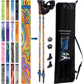 York Nordic official Nordic walking poles with glove grip for secure, comfortable hand fit