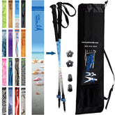 York Nordic two-pack folding poles with travel bag for easy packing and transport