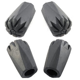 York Nordic round narrow tips pack for trekking poles with durable rubber for extended wear.
