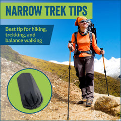 York Nordic universal-fit rubber tips on trekking poles offering broad compatibility.
