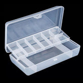 Yosoo fishing bait box with clear lid for quick lure viewing.
