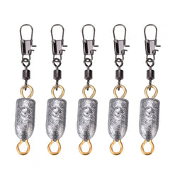 Yosoo fishing sinker 6g with interlock snap for quick rigging in freshwater and saltwater