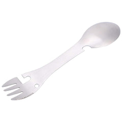 Yosoo Health Gear 5in1 camping spoon-fork for versatile outdoor meals.